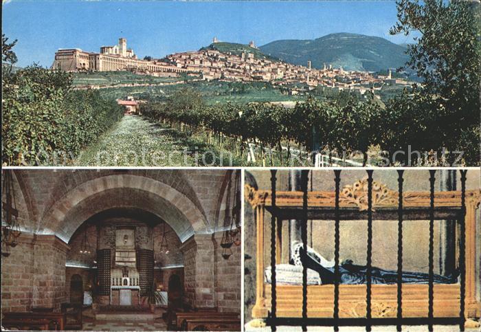 Assisi Umbria Panorama Tomba di San Francesco e Santa Chiara Gruft