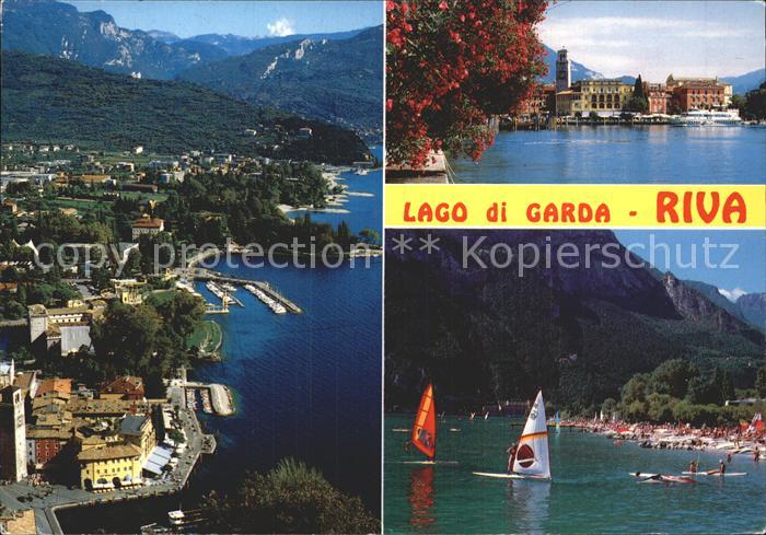 Riva del Garda Panorama Gardasee Alpen Windsurfen