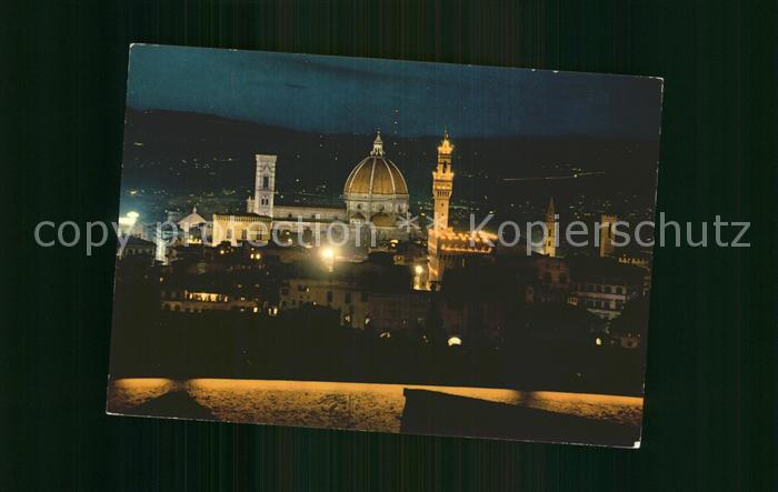 Firenze Florenz Panorama notturno Nachtaufnahme