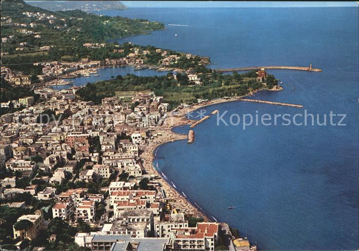 Ischia Il porto veduta aerea Hafen Fliegeraufnahme
