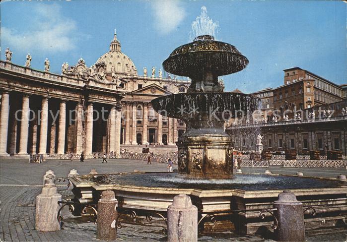 Roma Rom Citta del Vaticano Piazza San Pietro Petersplatz Brunnen