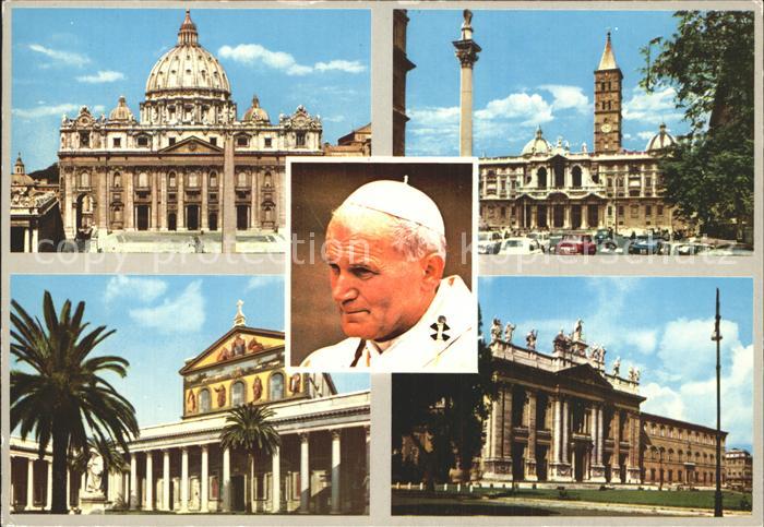 Rom Roma Papst Paul II und die vier Roemischen Basiliken