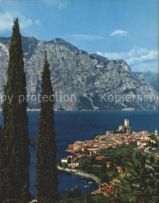 Malcesine Lago di Garda Panorama Gardasee Alpen