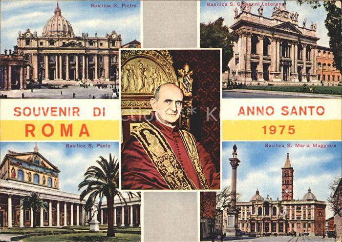Rom Roma Papst Paul VI und die vier Roemischen Basiliken