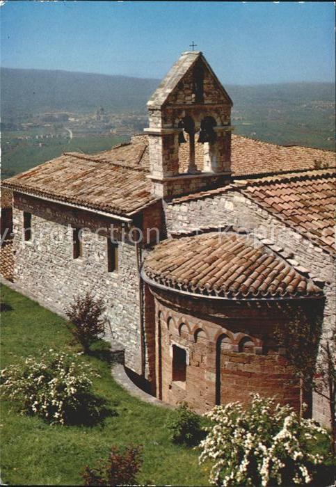 Assisi Umbria Chiesa di Santo Stefano Campaniletto Kirche Glockenturm Apsis