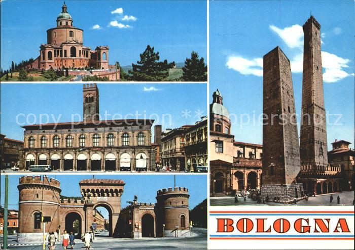 Bologna Chiesa Palazzo Porta Torri Asinelli Garisenda Kirche Palast Tuerme