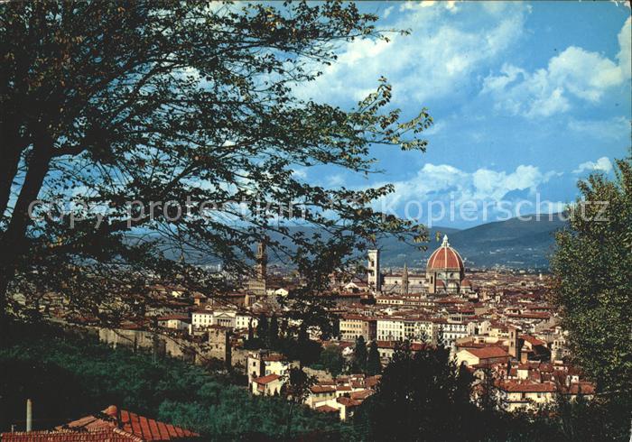 Firenze Florenz Panorama dal Piazzale Michelangelo Cattedrale Duomo