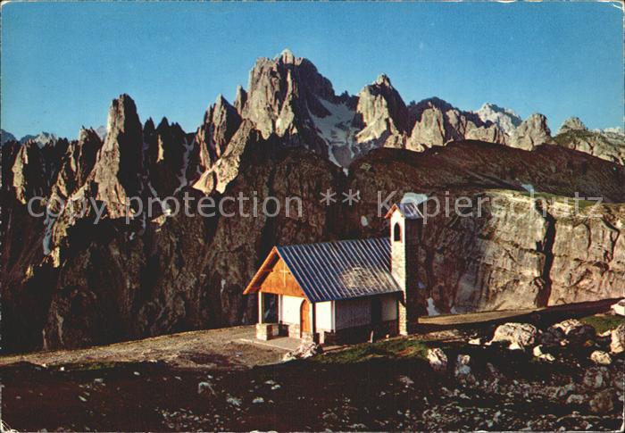 Dolomiten Kapelle bei den Drei Zinnen Cadini di Misurina