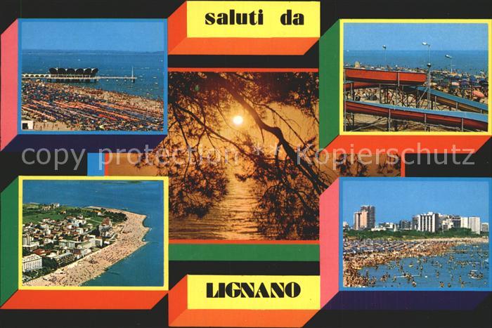 Lignano Sabbiadoro Strand Abendstimmung