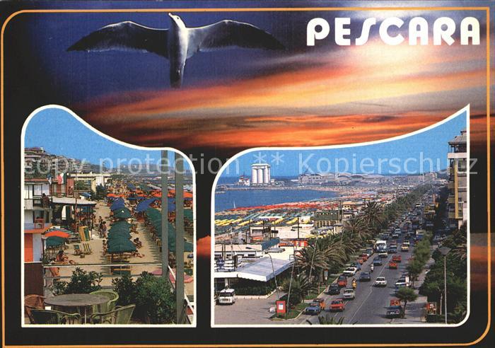 Pescara Strand Promenade Moewe