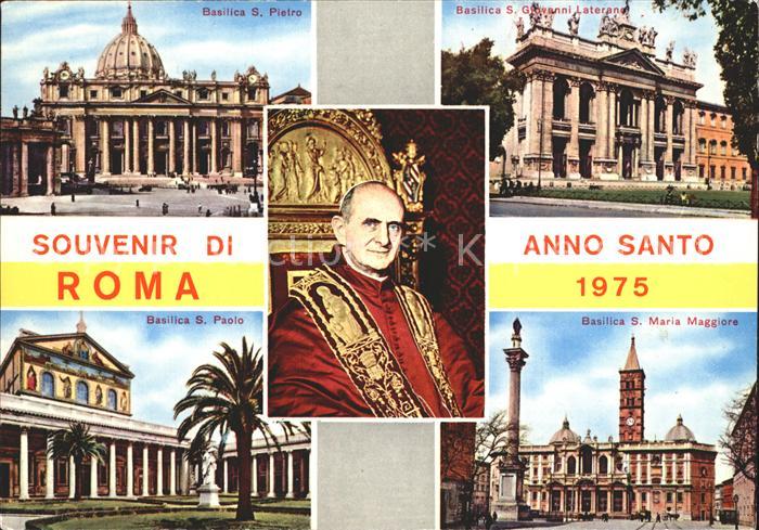 Rom Roma Papst Paul VI und die vier Roemischen Basiliken