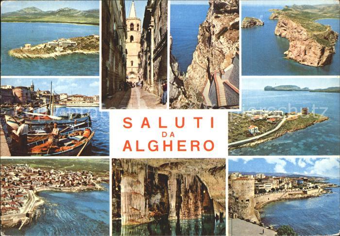Alghero Panorama Kueste Gasse Hafen Hoehle