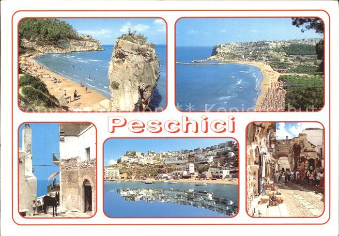 Peschici  Strand Bucht Hafen Gasse