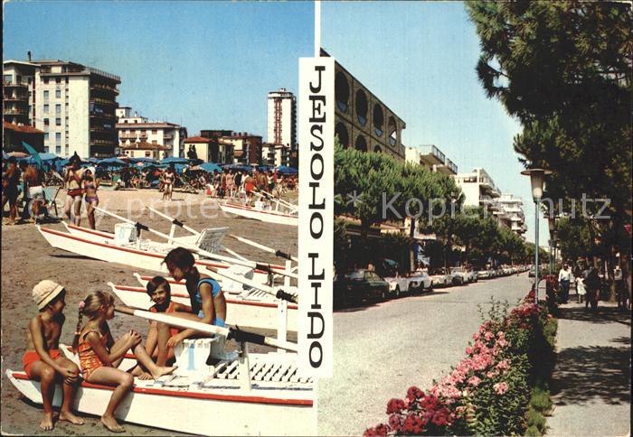 Lido di Jesolo Strand Strassenpartie