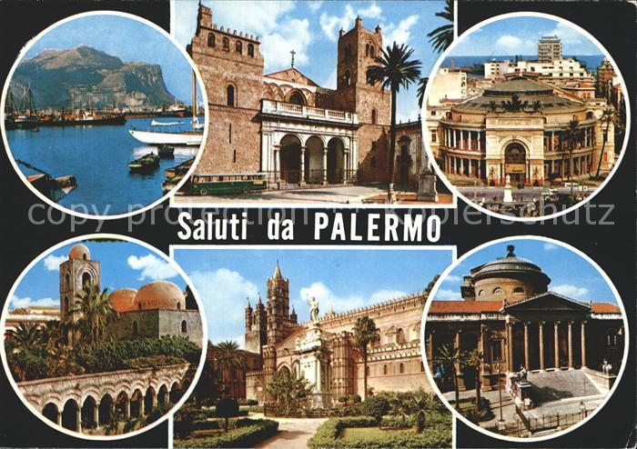 Palermo Sicilia Hafen Kirche Palast Theater
