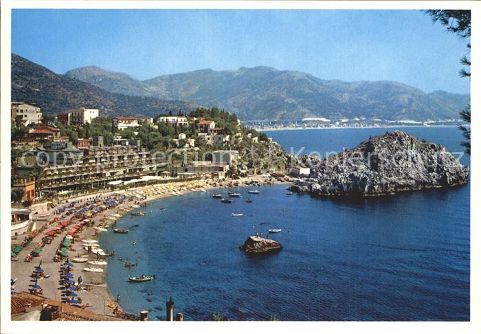 Taormina Sizilien Baia Mazzaro Bucht Strand