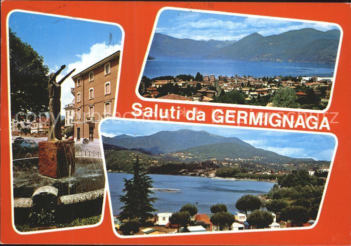 Germignaga Panorama Brunnen Figur