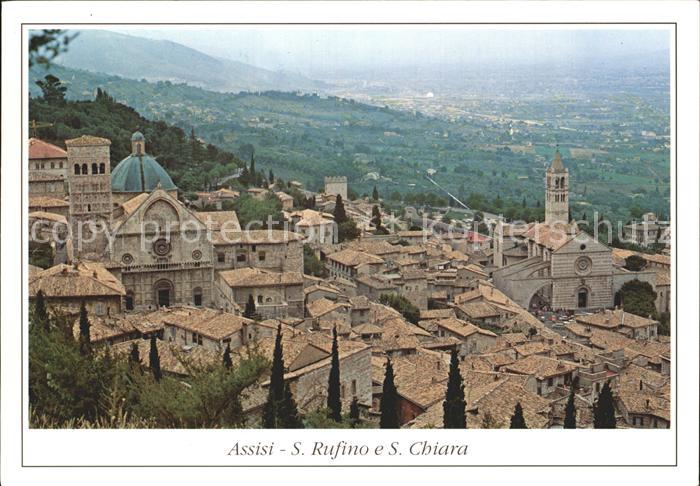 Assisi Umbria Citta con S Rufino e S Chiara Basilika