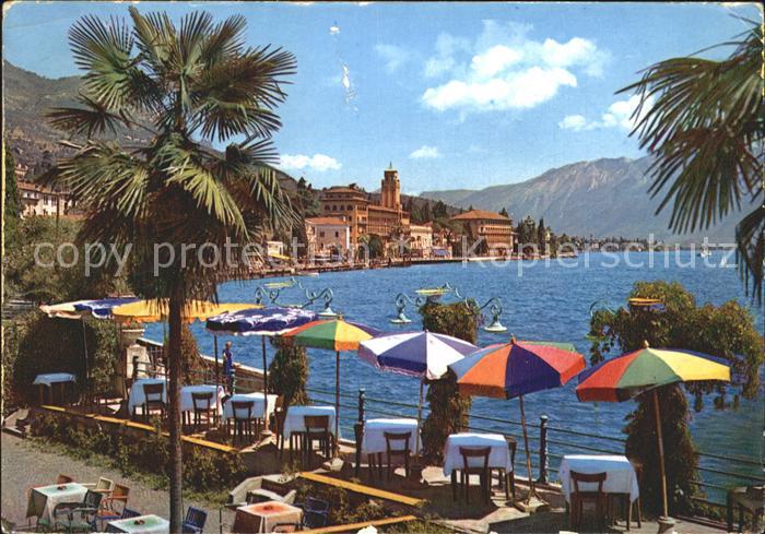 Gardone Garda Uferpromenade Gaststaette Restaurant Gardasee
