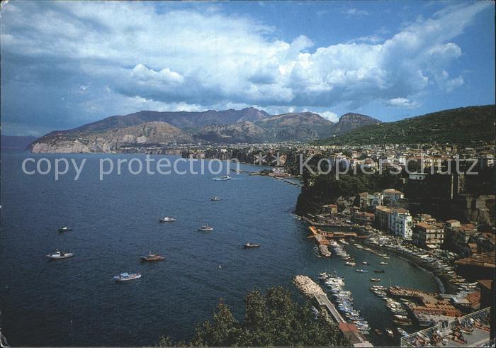 Sorrento Campania Panorama Hafen Kueste