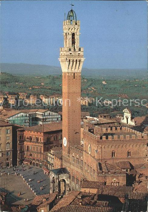 Siena Palazzo Comunale e Torre del Mangia Palast Turm