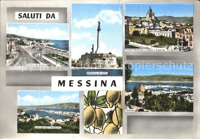 Messina Piazza Madonna del porto Fontana Tempio Lago Ganzirri