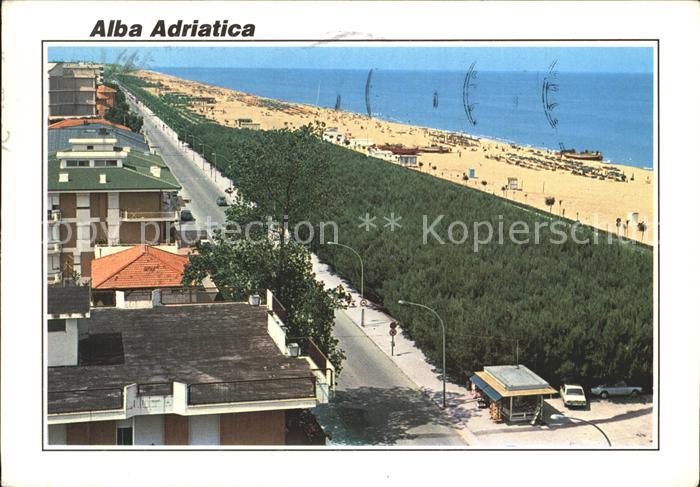 Alba Adriatica Lungomare Spiaggia Uferstrasse Strand
