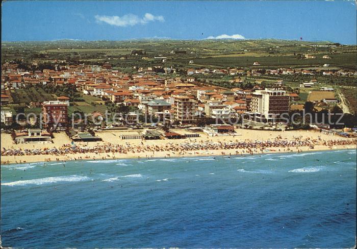 Alba Adriatica Strand Hotels Fliegeraufnahme