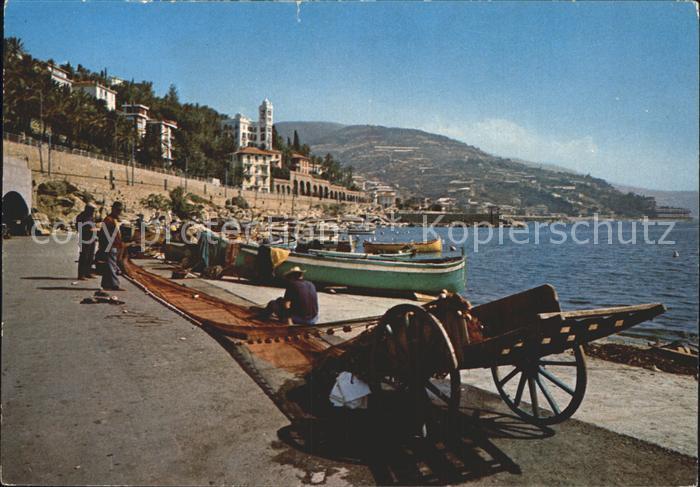 Bordighera Porto Hafen Fischer