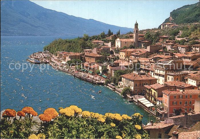 Limone sul Garda Panorama Gardasee Blumen