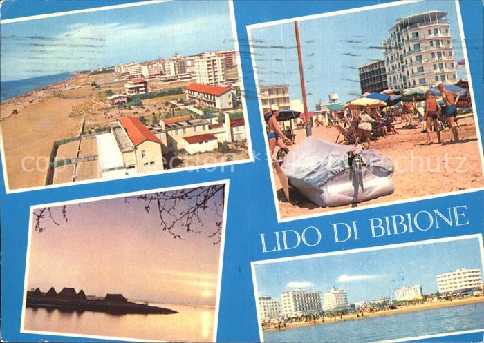 Lido di Bibione Strand Hotels Abendstimmung