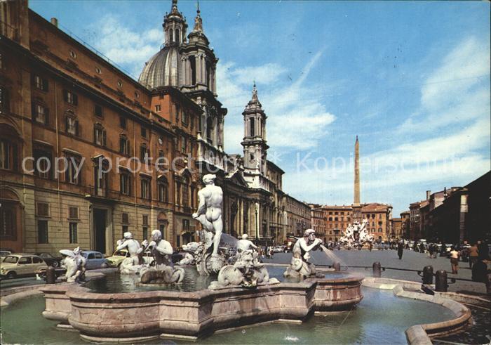 Roma Rom Piazza Navona Fontana Platz Brunnen