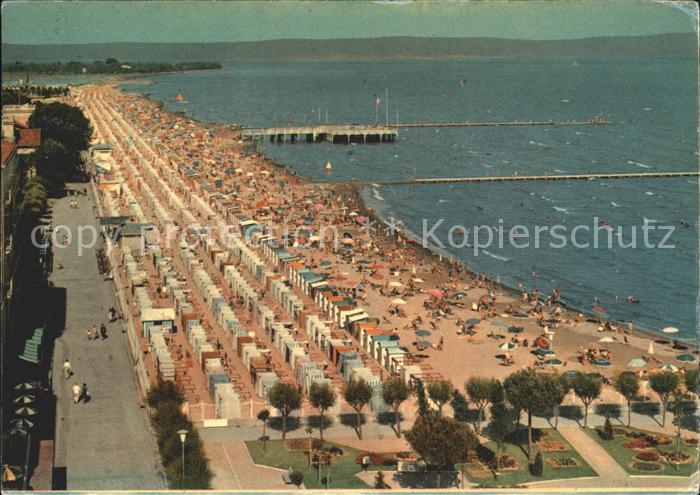 Grado Gorizia Spiaggia Strand Fliegeraufnahme