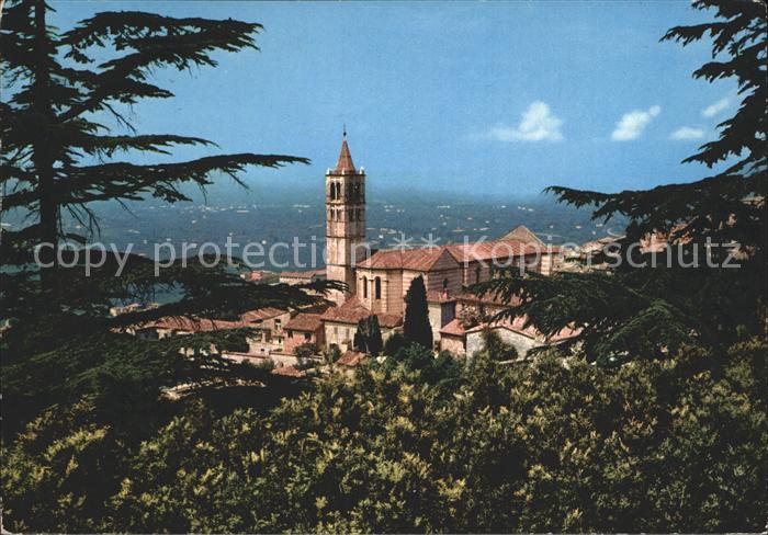Assisi Umbria Basilica di Santa Chiara dai Giardini Pubblici Basilika