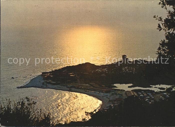 Portonovo Alba nella baja Riviera del Conero Bucht Abendstimmung
