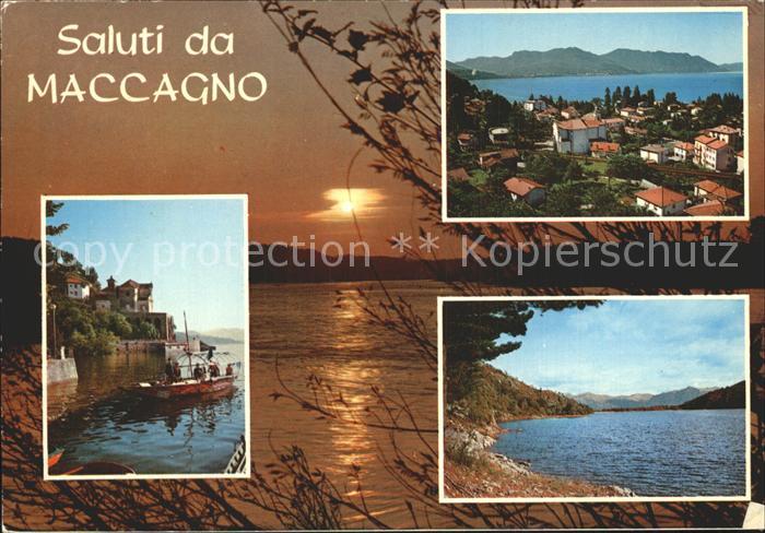 Maccagno Varese Panorama Abendstimmung