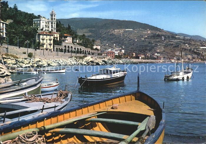 Bordighera Scorcio panoramico visto dal porto Hafen