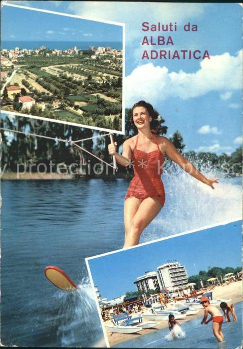 Alba Adriatica Panorama Strand Wasserski