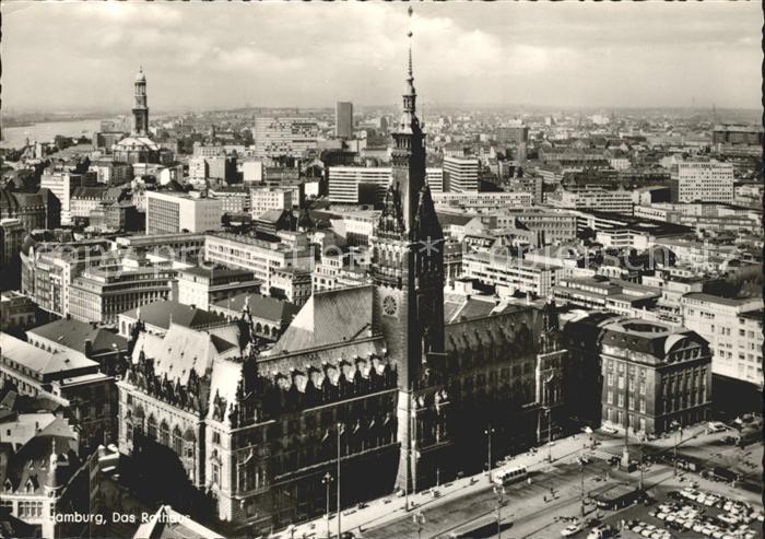 HAMBURG CITY Stadtbild mit Rathaus