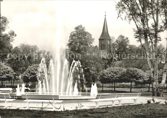 Marktredwitz Stadtpark Springbrunnen Kirche