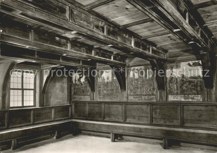 GOSLAR Harz Niedersachsen Moenchehaus 16. Jhdt. Renaissance Malereien Apostelzim