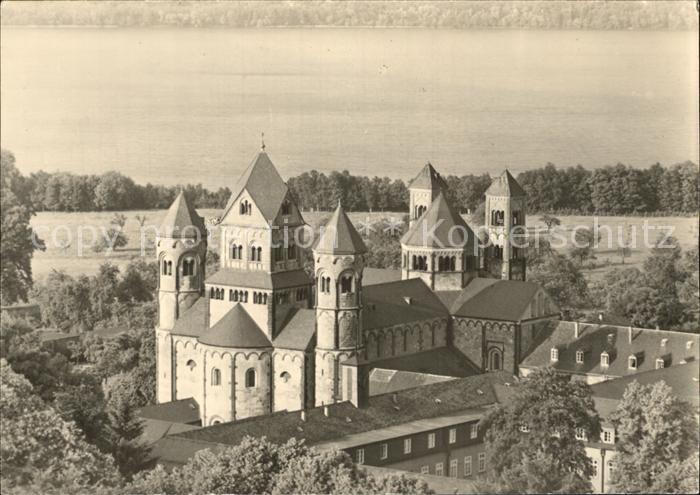 Maria Laach Glees Basilika mit See Handabzug