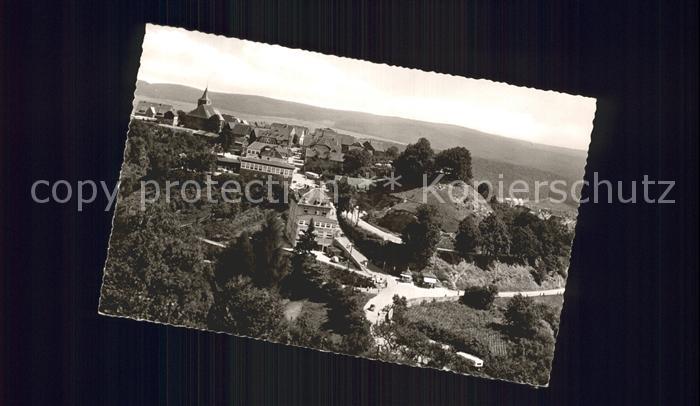 Waldeck Edersee Panorama Blick vom Schloss