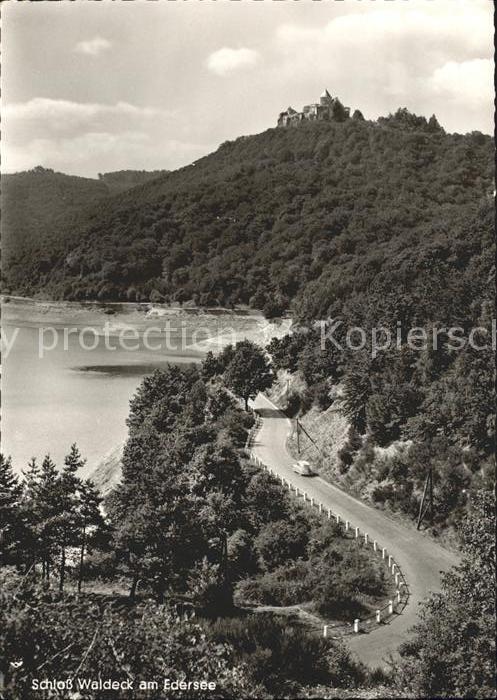 Waldeck Edersee Uferstrasse Schloss