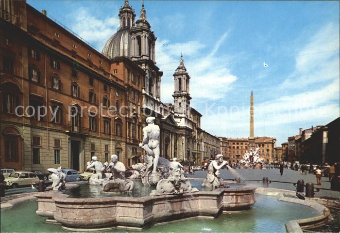 Roma Rom Piazza Navona Fontana Platz Brunnen