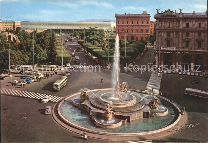 Roma Rom Piazza Esedra Fontana Platz