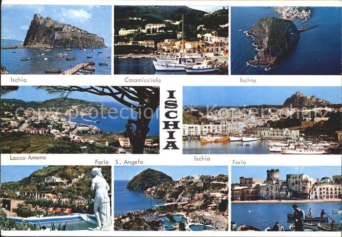 Isola d Ischia Kuestenorte der Insel