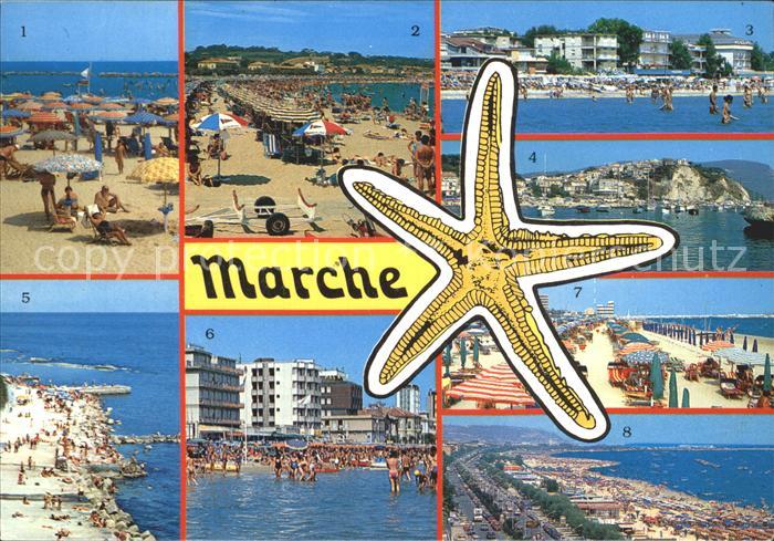 Marche Kuestenorte Badeorte der Region