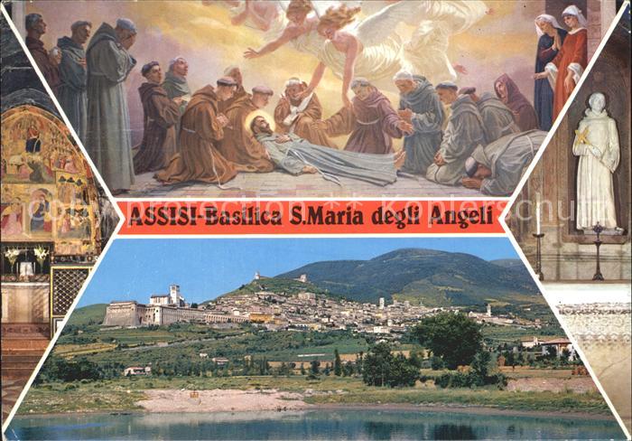 Assisi Umbria Basilica Santa Maria degli Angeli Basilika Heiligenfigur Wandgemae