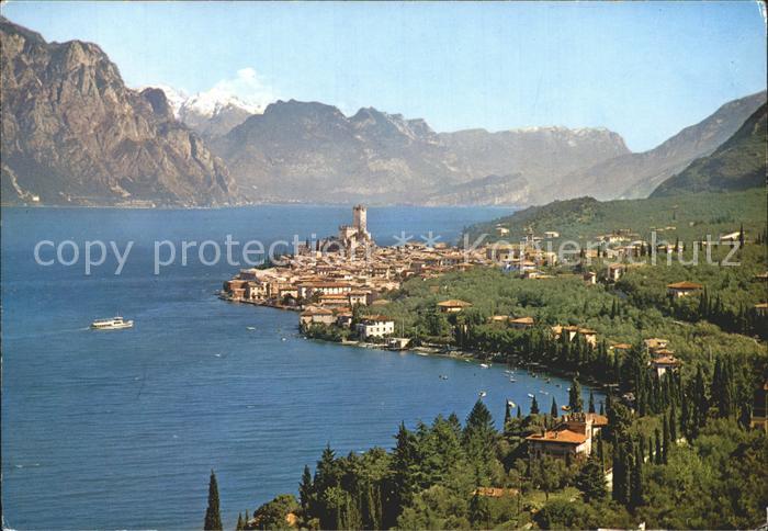 Malcesine Lago di Garda Panorama Gardasee Alpen
